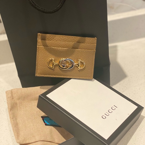 Gucci brown leather double buckle gold and silver - Picture 4 of 5